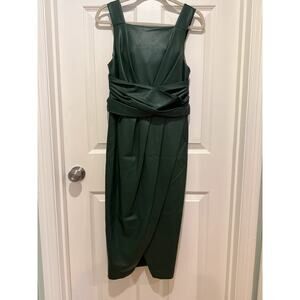 Anthropologie Twist-Front Faux Leather Dress